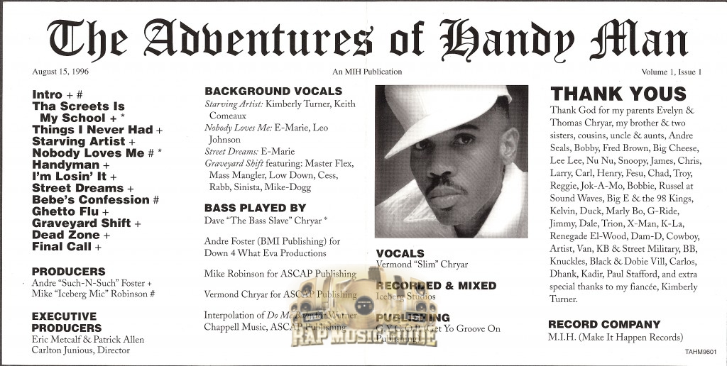 Handy Man - The Adventures Of Handy Man: CD | Rap Music Guide